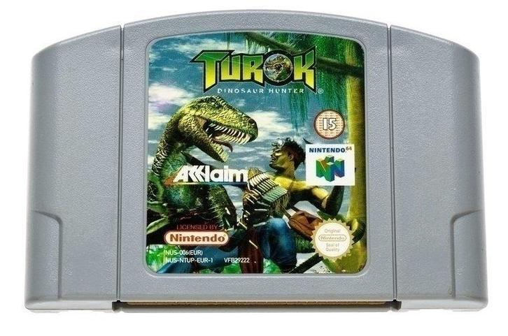 Turok Dinosaur Hunter [Nintendo 64], Spelcomputers en Games, Games | Nintendo 64, Zo goed als nieuw, Ophalen of Verzenden