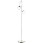 TRUUSK Staande Lamp 40W - E27 Fitting - 3 Glazen Lampenkappe, Huis en Inrichting, Lampen | Vloerlampen, Verzenden, Nieuw