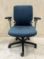 Refurbished Haworth Comforto 77 NPR 1813, Nieuwe Blauwe Stof, Zo goed als nieuw, Bureaustoel, Ergonomisch, Verzenden