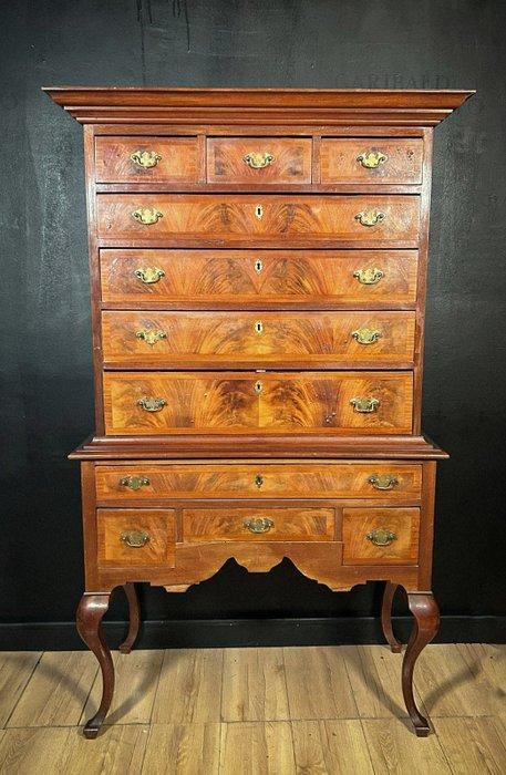 Ladekast - Hout - Mobiele Inglese Vittoriano, Antiek en Kunst, Antiek | Overige Antiek