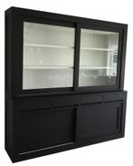 Buffetkast design zwart greeploos 220cm, Ophalen of Verzenden, Nieuw