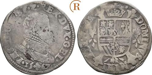 1/5 Ecu 1567 Nederland Geldern: Philipp Ii vom Spanien, 1..., Postzegels en Munten, Munten | Europa | Niet-Euromunten, Verzenden