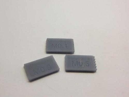 micromotor T004 Set modulemeters M0.3 - M0.4 - M0.5 set, Hobby en Vrije tijd, Modeltreinen | H0, Gelijkstroom, Overige typen, Nieuw