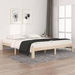 vidaXL Bedframe massief hout 180x200 cm, Huis en Inrichting, Eenpersoons, Bruin, Verzenden, Nieuw