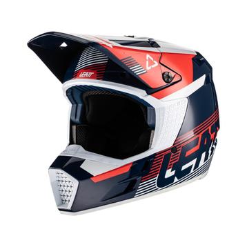 Leatt 2022 GPX3.5 Crosshelm Royal Rood / Wit / Blauw maat S beschikbaar voor biedingen