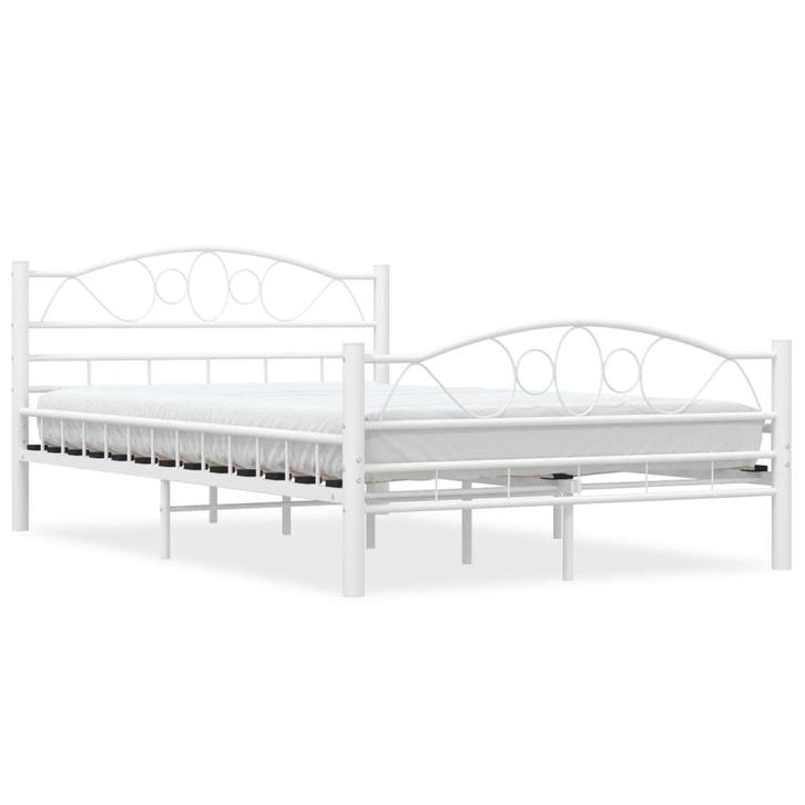 Metalen Bed 120x200 Wit - OP = OP - Stevig & Stijlvol!, Huis en Inrichting, Slaapkamer | Bedden, 120 cm, 200 cm, Wit, Nieuw, Metaal