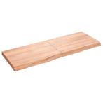vidaXL Wandschap 140x50x(2-6)cm behandeld massief eikenhout, Huis en Inrichting, Woonaccessoires | Wandplanken en Boekenplanken