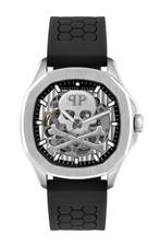 Philipp Plein Skeleton Spectre PWRAA0123 automatisch horloge, Overige merken, Staal, Verzenden, Polshorloge