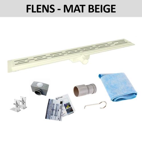 Douchegoot Flens BWS Met Uitneembaar Sifon 80 cm Mat Beige, Doe-het-zelf en Verbouw, Sanitair, Douche, Nieuw, Ophalen of Verzenden