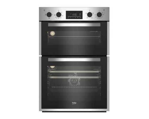 Beko BBDF26300X inbouw dubbele oven 89x59cm, Witgoed en Apparatuur, Ovens, Inbouw, Hete lucht, Nieuw, Oven met grill, 60 cm of meer