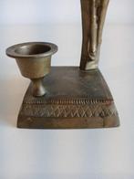 Kaarsenhouder Christus aan het kruis - 22 cm - Brons, Antiek en Kunst