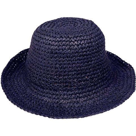 Capelli New York Strohoed met handgemaakte structuur, Kleding | Dames, Hoeden en Petten, Nieuw, Verzenden