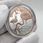 Niue. 1 Dollar 2025 – Flamingos – 1 oz Silver .999 – Proof –, Postzegels en Munten