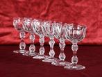 Mooi lot van 6 kristallen Val Saint Lambert glazen, model