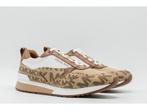 Michael Kors Allie - Sneaker - Bruin logo print - Beige, Kleding | Dames, Verzenden, Zo goed als nieuw