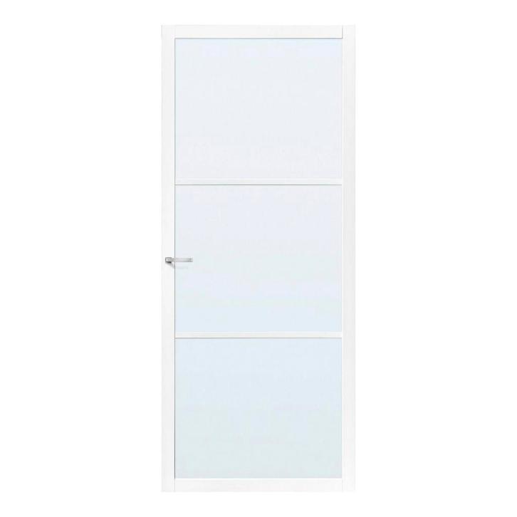 Skantrae binnendeur SSL4403 78x231,5 (Stomp, Blankglas), Doe-het-zelf en Verbouw, Deuren en Horren, Nieuw, Glas, Binnendeur, 215 cm of meer