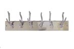 Decoratieve wandkapstok DEER 50cm zilver gepolijst aluminium, Ophalen of Verzenden, Nieuw