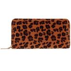 Portemonnee wildlifeprint bruin met vacht - 20x11cm NIEUW, Sieraden, Tassen en Uiterlijk, Ophalen of Verzenden, Nieuw