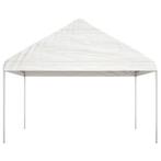 Paviljoen Prieel met dak 4,08x2,23x3,22 m polyetheen wit, Verzenden, Nieuw