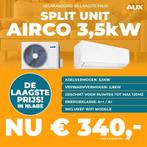 Actie: Airco Aux Split Unit 3,5kW + Gratis WiFi - Beste Deal, Nieuw, 3 snelheden of meer, Ophalen of Verzenden, Afstandsbediening
