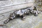 sculptuur, Creeping Panther - 41 cm - Gietijzer, Antiek en Kunst