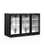 Tefcold glasdeur koelkast | 3-deurs barkoeling | DB301H, Nieuw in verpakking, Koelen en Vriezen