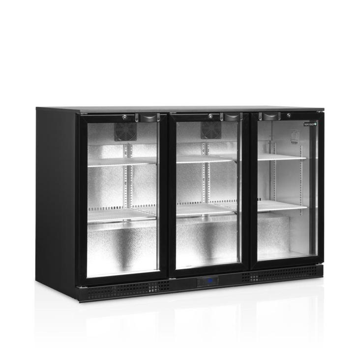Tefcold glasdeur koelkast | 3-deurs barkoeling | DB301H, Zakelijke goederen, Horeca | Keukenapparatuur, Nieuw in verpakking, Koelen en Vriezen
