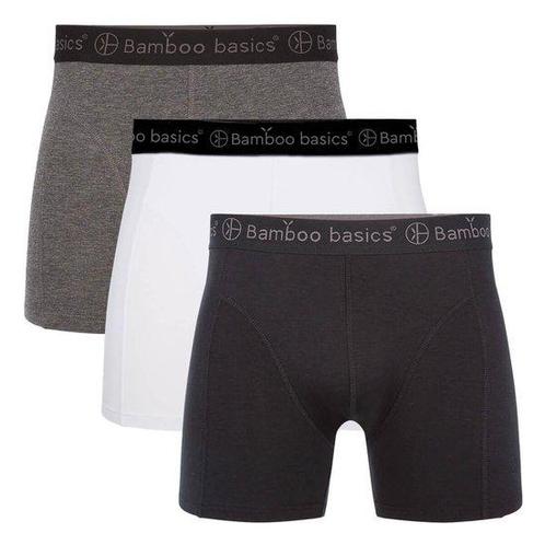 Bamboo Basics - Boxershorts Rico (3-pack) Heren - Zwart, Wit, Kleding | Heren, Overige Herenkleding, Nieuw, Verzenden