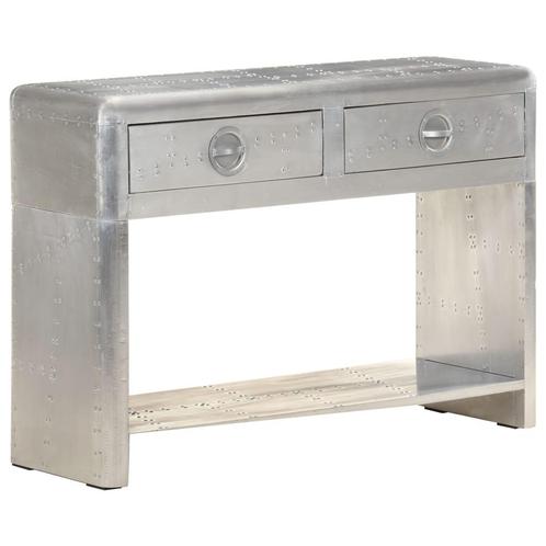 vidaXL Dressoir luchtvaartstijl 110x35x75 cm metaal, Huis en Inrichting, Kasten | Dressoirs, 25 tot 50 cm, Nieuw, 100 tot 150 cm