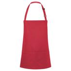 GGM Gastro | KARLOWSKY | Slabbenschort Kort Basic - Framboos, Verzenden, Nieuw, Overige kleuren, Schort