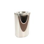 Design afvalbak - Mat RVS, Huis en Inrichting, Woonaccessoires | Prullenbakken, Verzenden, Nieuw