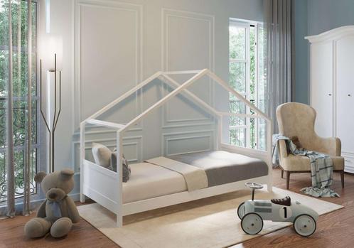 Duurzaam Massief Houten Huisbed voor Kinderen - Ecologisc..., Kinderen en Baby's, Kinderkamer | Bedden, Nieuw, Ophalen of Verzenden