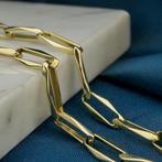 Gouden closed for ever armband | 21,5 cm (moderne armband), Ophalen of Verzenden, Gebruikt, Overige kleuren, Goud