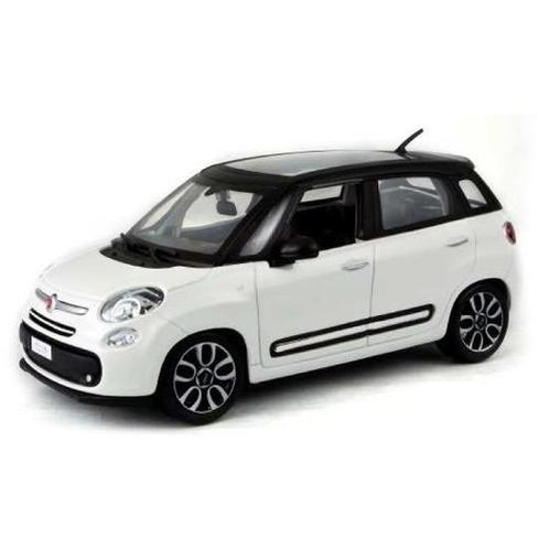 Modelauto speelgoedauto Fiat 500 L 2013 wit 1:43 - Modelauto, Hobby en Vrije tijd, Modelauto's | Overige schalen, Ophalen of Verzenden