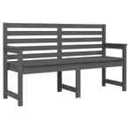 Grijze Tuinbank 159cm Grenenhout - Retourdeal - Balkon &..., Tuin en Terras, Tuinbanken, Ophalen of Verzenden, Nieuw, Hout