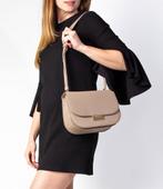 Mister Miara vegan leather crossbody tas zand, Verzenden, Nieuw
