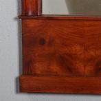 Vroeg Biedermeier spiegel met dubbele kap en brons beslag c, Antiek en Kunst, Ophalen of Verzenden