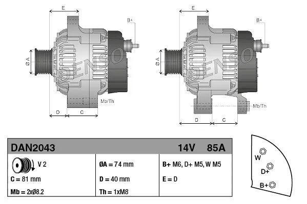Dynamo / Alternator, Auto-onderdelen, Motor en Toebehoren, Nieuw, Ophalen of Verzenden