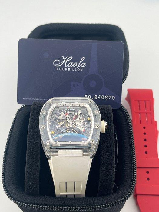 HAOFA - 3D Spaceship K9 Crystal Automatic Watch 2 straps, Sieraden, Tassen en Uiterlijk, Horloges | Heren
