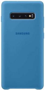Samsung Galaxy S10 Plus Silicone Cover Blauw, Telecommunicatie, Nieuw, Ophalen of Verzenden