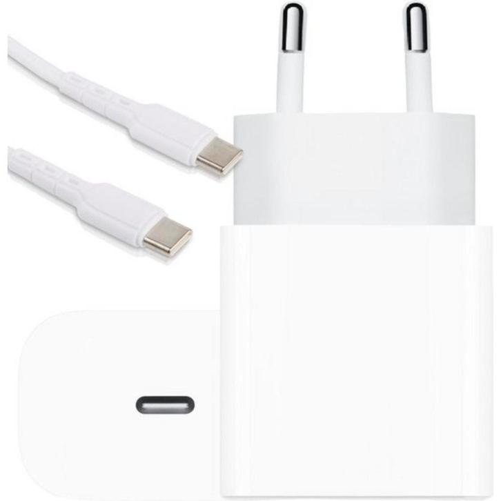 Universele USB-C Adapter / Oplader met USB-C naar USB-C, Telecommunicatie, Mobiele telefoons | Telefoon-opladers, Ophalen of Verzenden