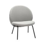 Hübsch - Stoel - Gather Lounge Chair - Grey - IJzer,