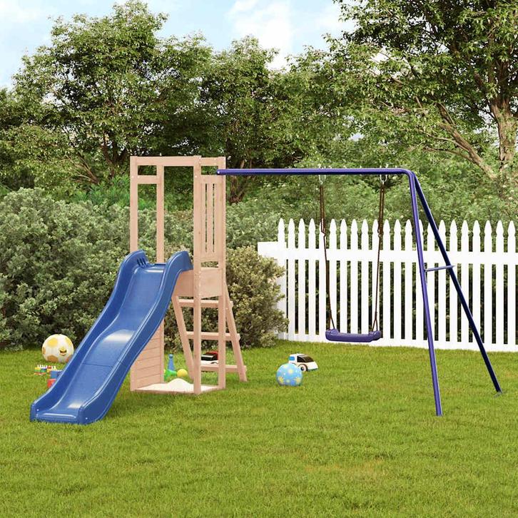 vidaXL Speelhuis massief grenenhout, Kinderen en Baby's, Speelgoed | Buiten | Speeltoestellen, Nieuw, Verzenden