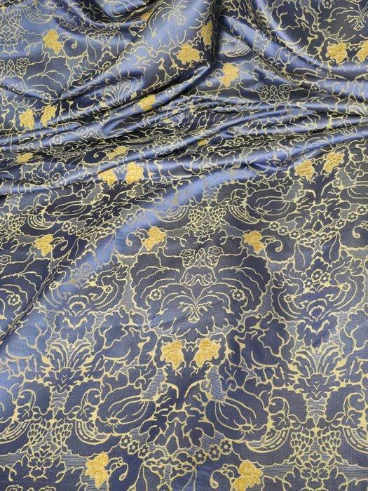 San leucio damascato blu brillante e oro con parti in, Antiek en Kunst, Curiosa en Brocante