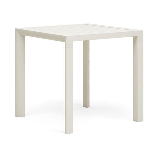 *WOONWINKEL* Kave Home Culip Vierkante Tuintafel Wit Alumini, Tuin en Terras, Tuinsets en Loungesets, Nieuw, Verzenden