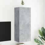 vidaXL Tv-wandmeubel 40,5x30x102 cm bewerkt hout betongrijs, Nieuw, Verzenden