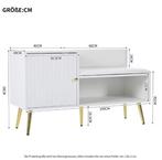 Witte Schoenenbank met Rugleuning –Gewatteerde Zitbank en Op, Huis en Inrichting, Kasten | Schoenenkasten, Verzenden, Nieuw