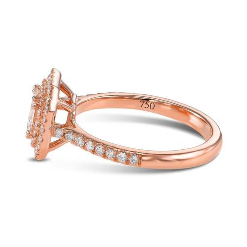 Verlovingsring - 18 karaat Roségoud - 0.94ct. tw. Diamant, Sieraden, Tassen en Uiterlijk, Antieke sieraden