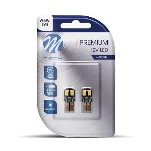 LED W5W 12V - Premium - 4x Led diode - Canbus - Wit - Set, Auto diversen, Tuning en Styling, Verzenden