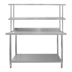 Keukenwerktafel met dubbel bovenschap - 180 cm -, Verzenden, Nieuw